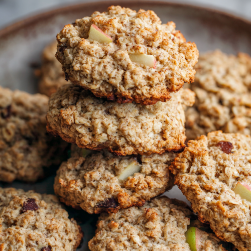 Delish Apple Oatmeal Cookies