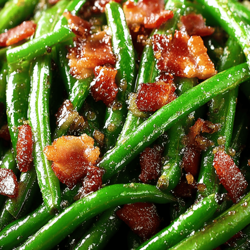 Delish Bacon Brown Sugar Green Beans