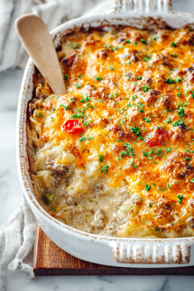Delish Beef Noodle Casserole