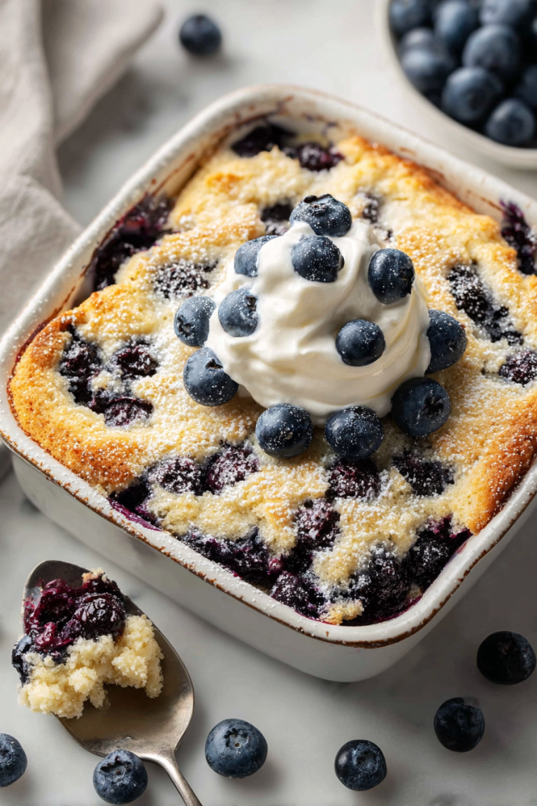 Delish Blueberry Cobbler with Bisquick