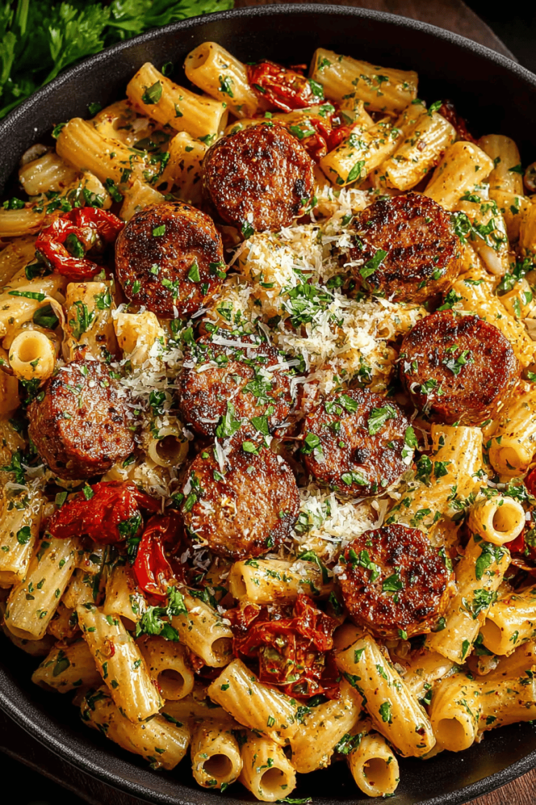 Delish Cajun Sausage Pasta