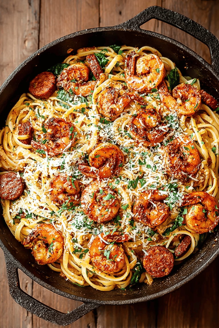 Delish Cajun Shrimp Pasta