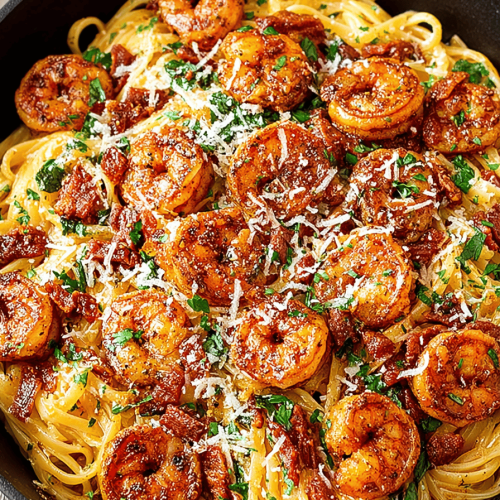 Delish Cajun Shrimp Pasta