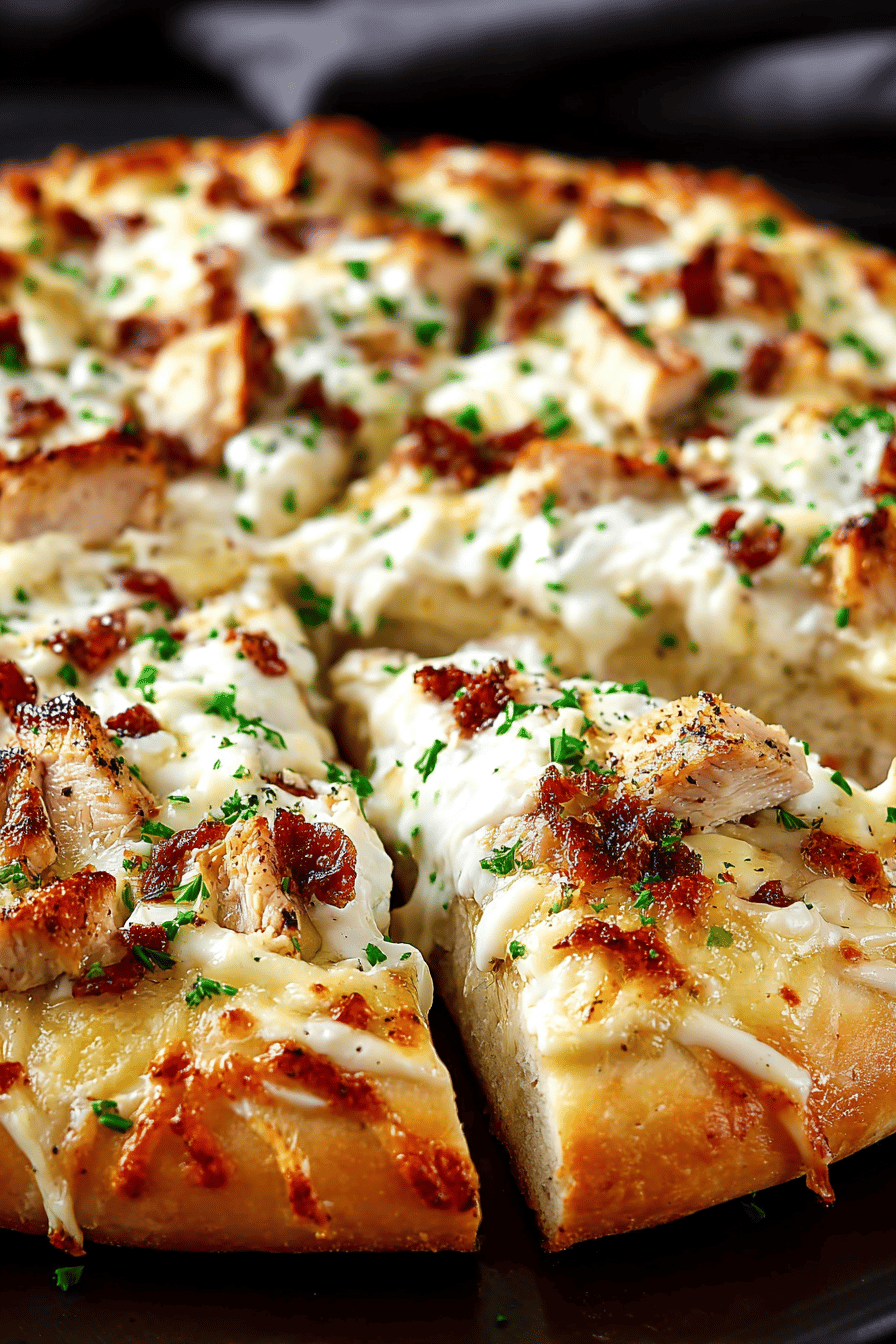 Delish Chicken Alfredo Pizza Recipe