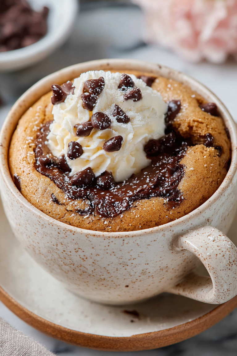 Delish Chocolate Chip Mug Cake Recipes