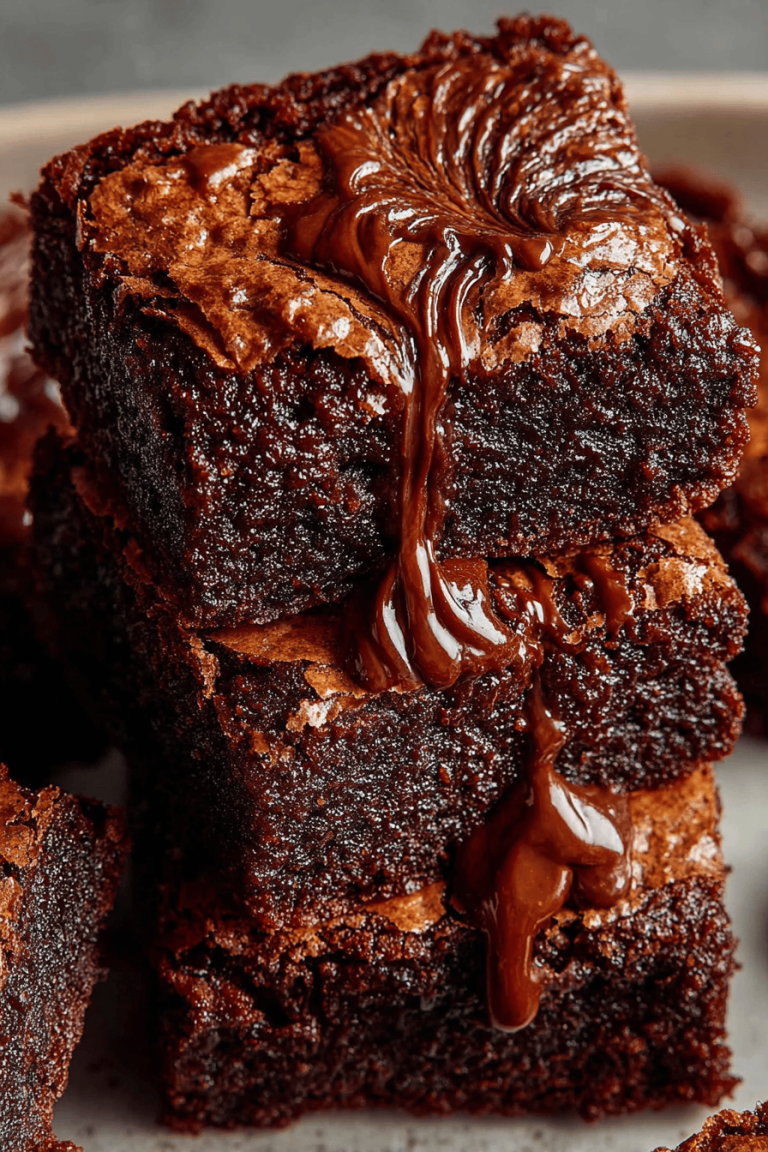 Delish Dark Chocolate Nutella Brownies