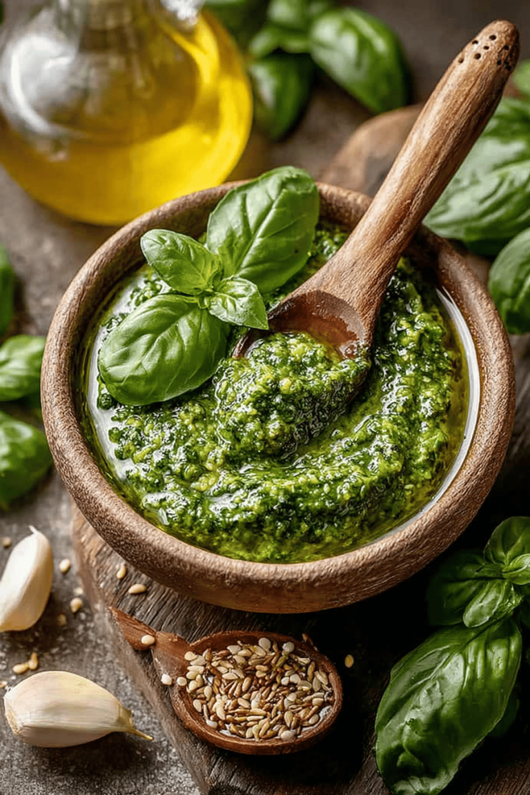 Delish Fresh Basil Vegan Pesto