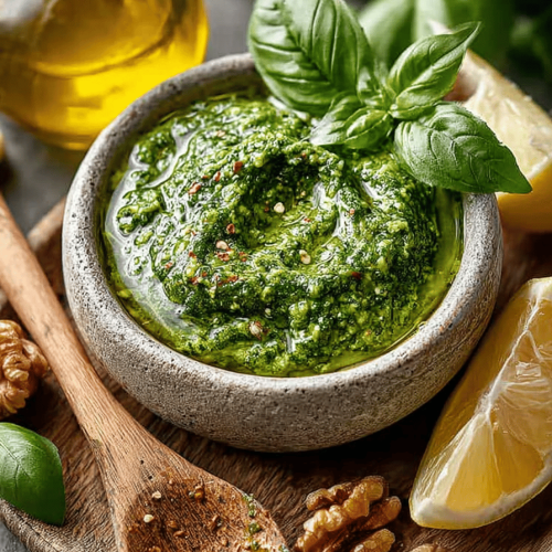 Delish Fresh Basil Vegan Pesto