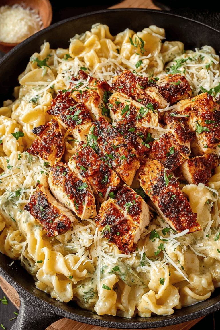 Delish Garlic Parmesan Chicken Pasta