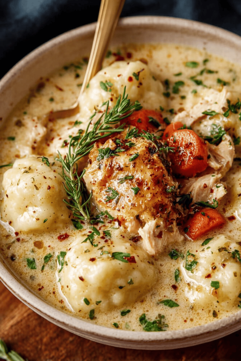 Delish Gluten Free Chicken and Dumplings