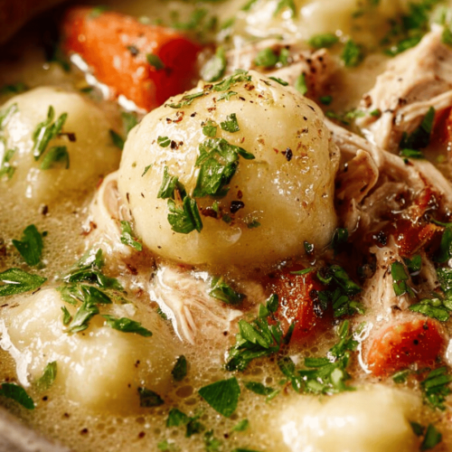Delish Gluten Free Chicken and Dumplings