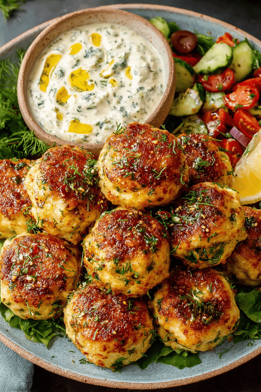 Delish Greek Chicken Meatballs