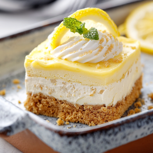 Delish Heavenly Lemon Oreo Dessert