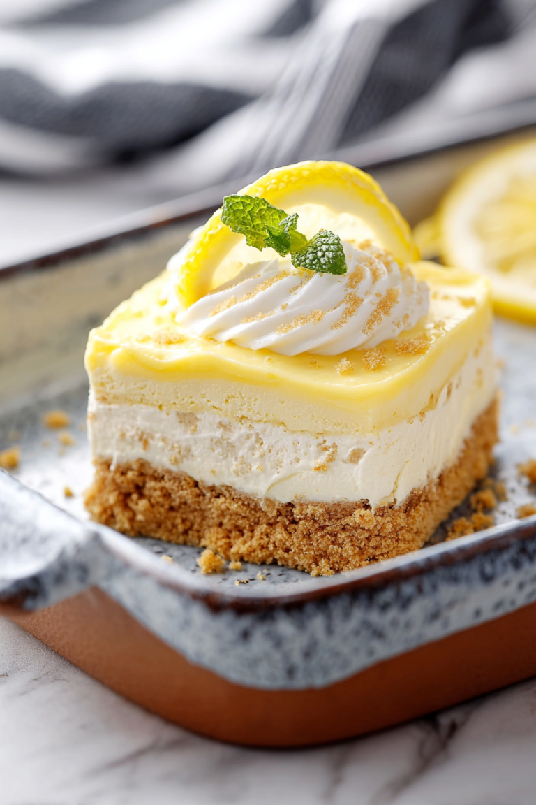 Delish Heavenly Lemon Oreo Dessert