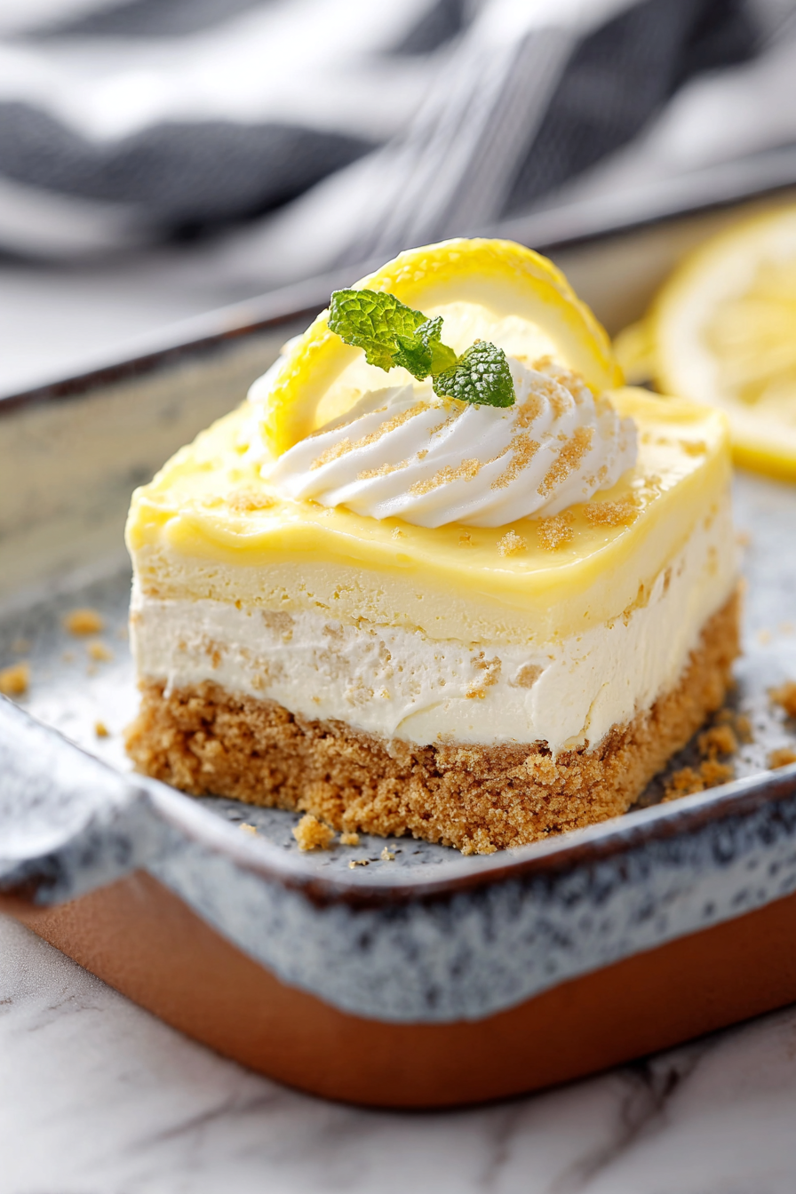 Delish Heavenly Lemon Oreo Dessert