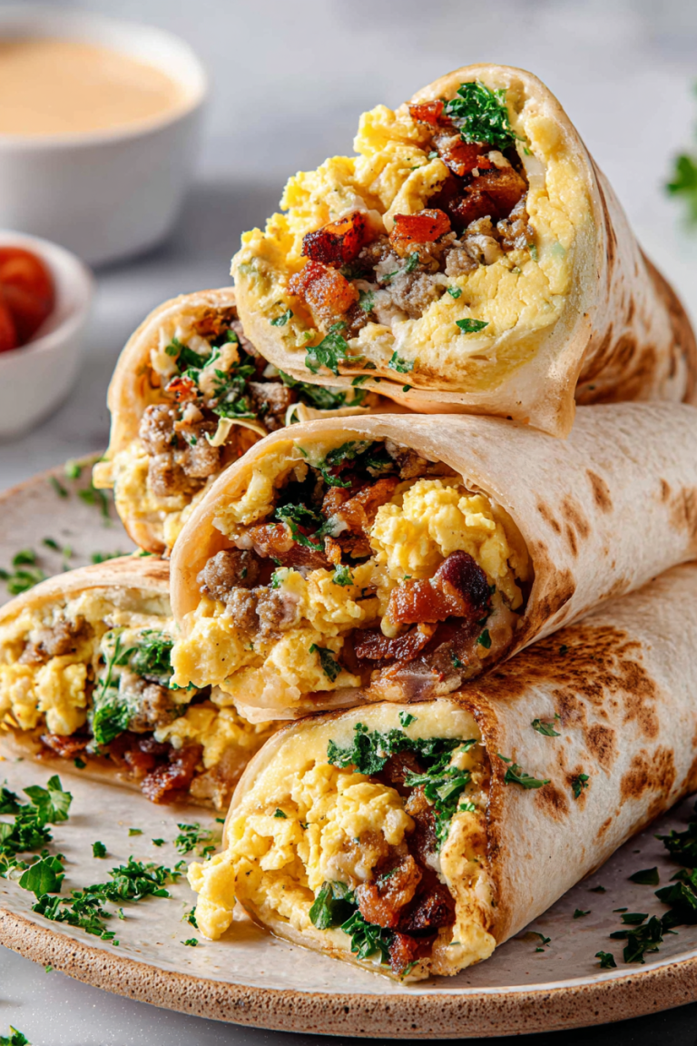 Delish High Protein Breakfast Burritos