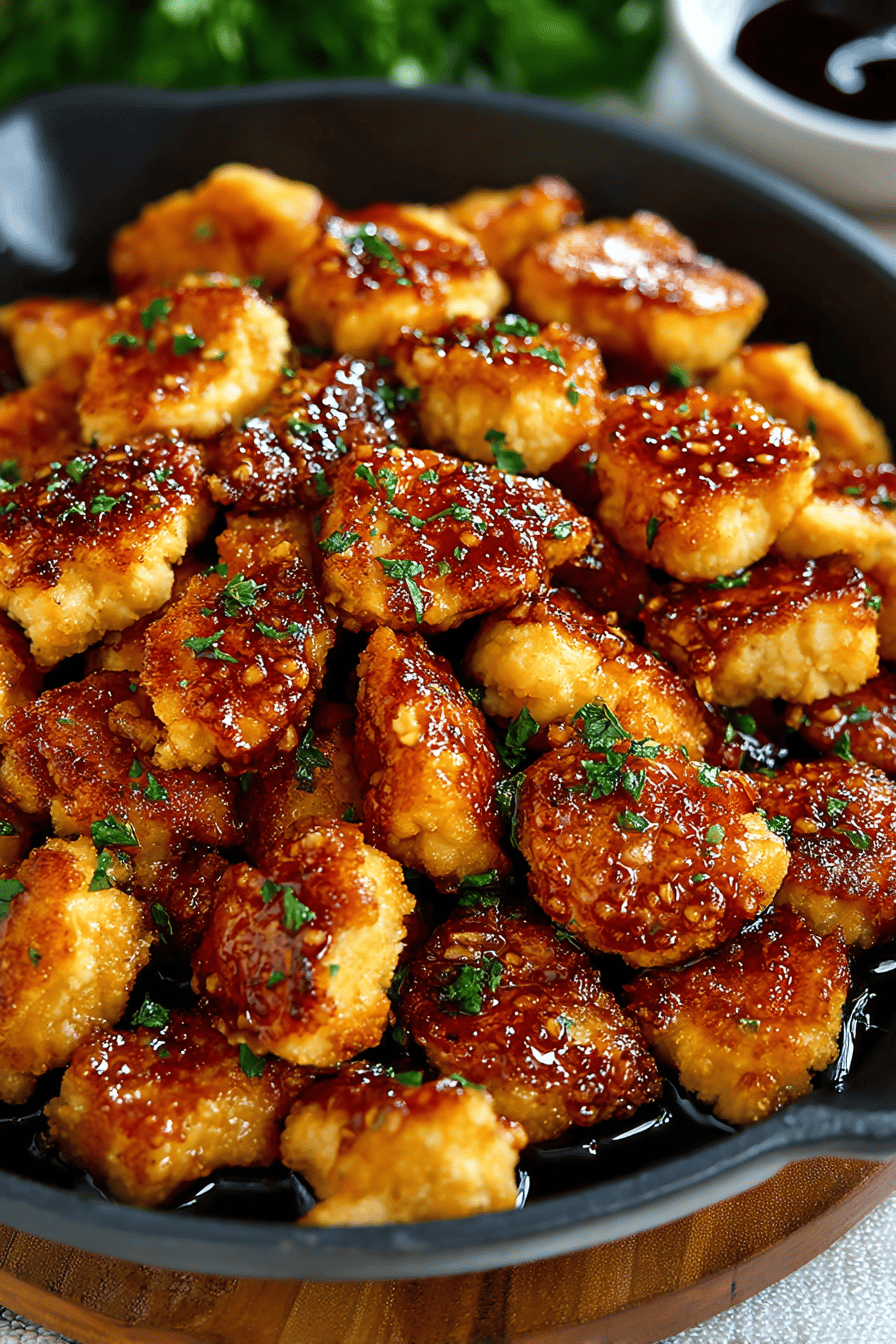 Delish Honey Garlic Chicken Bites