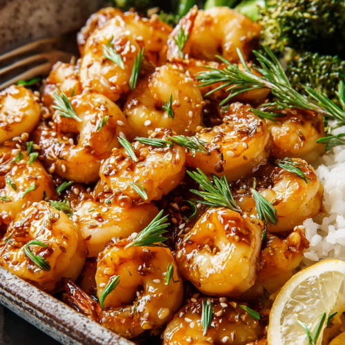 Delish Honey Garlic Shrimp Sheet Pan Dinner