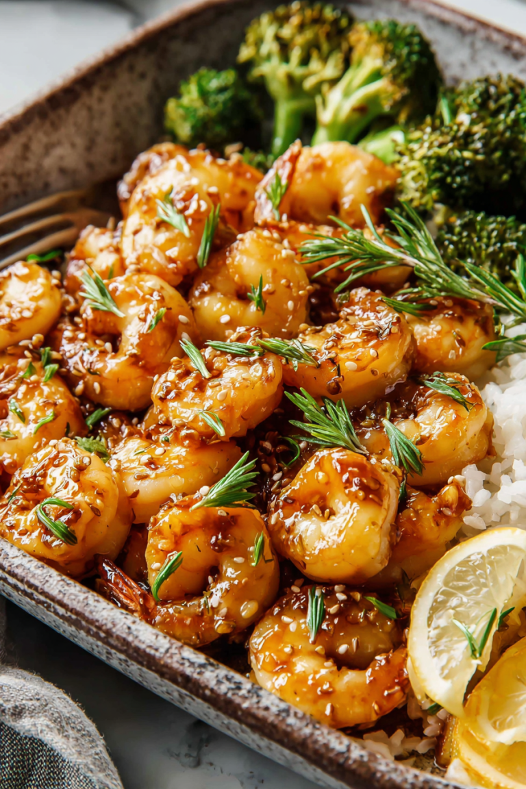 Delish Honey Garlic Shrimp Sheet Pan Dinner