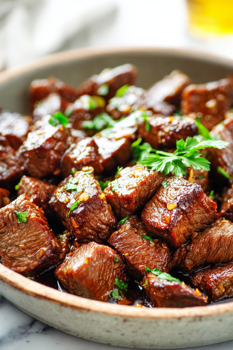 Delish Honey Garlic Steak Bites
