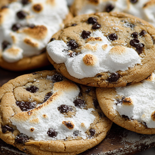 Delish Marshmallow Chocolate Chip Cookies