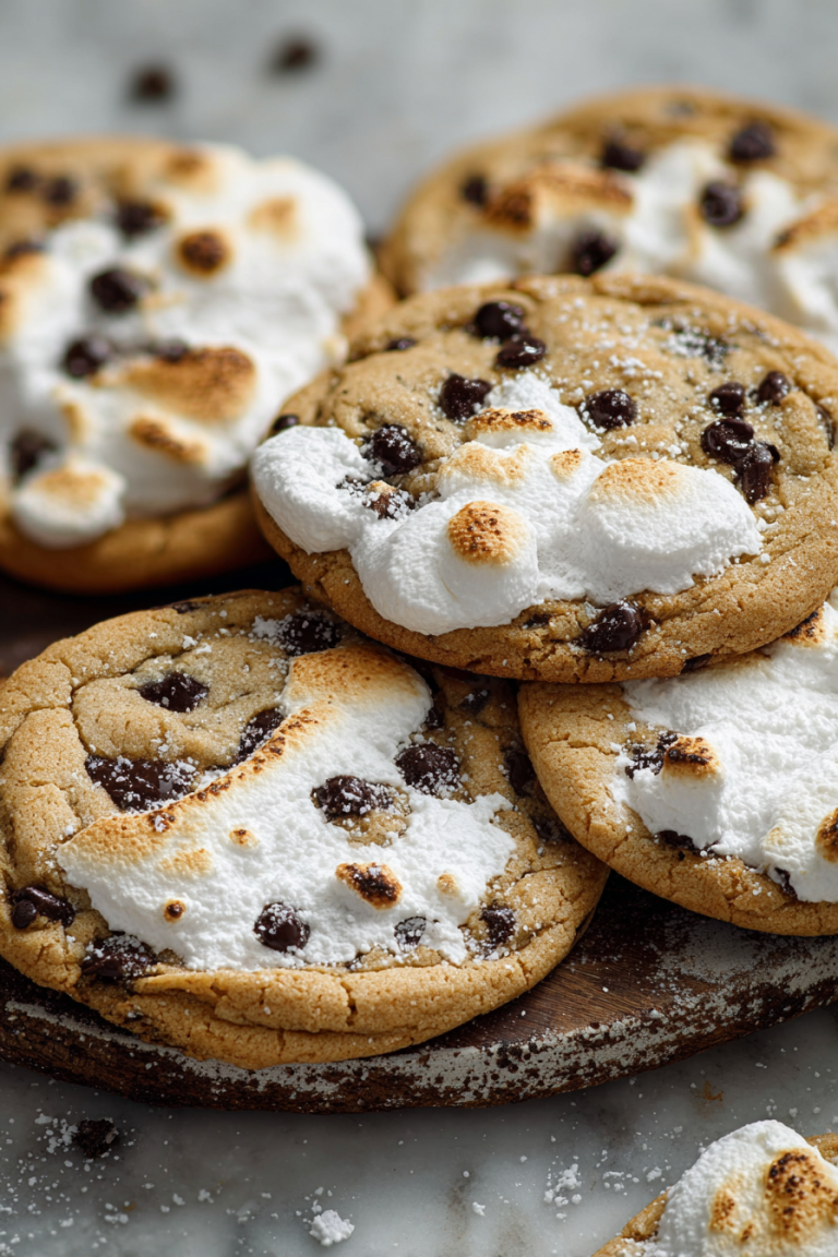 Delish Marshmallow Chocolate Chip Cookies