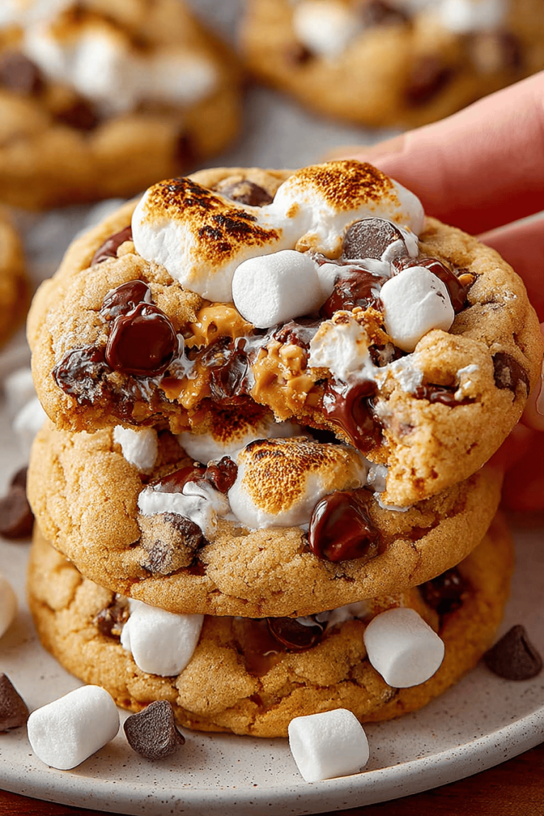 Delish Marshmallow Peanut Butter Pudding Cookies