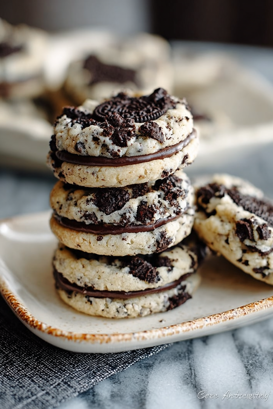Delish Oreo Cheesecake Cookies