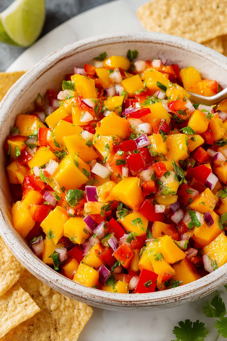 Delish Peach Mango Salsa Recipes