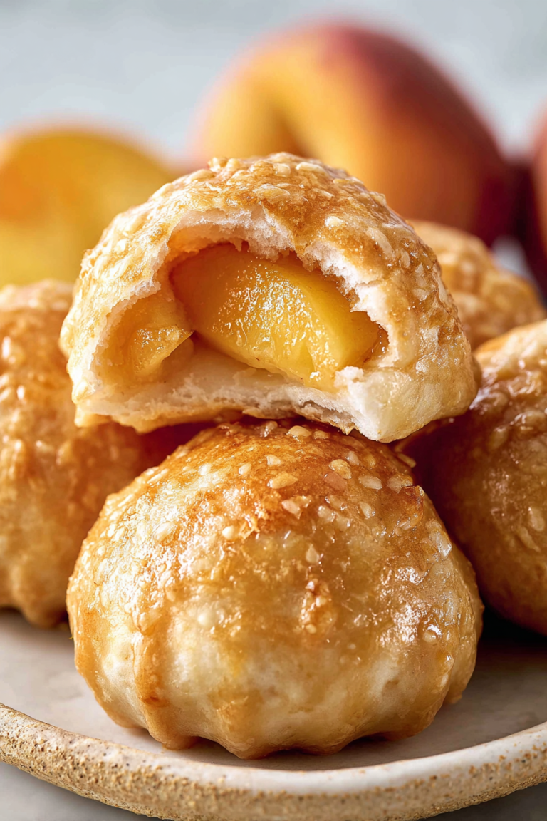 Delish Peach Pie Bombs