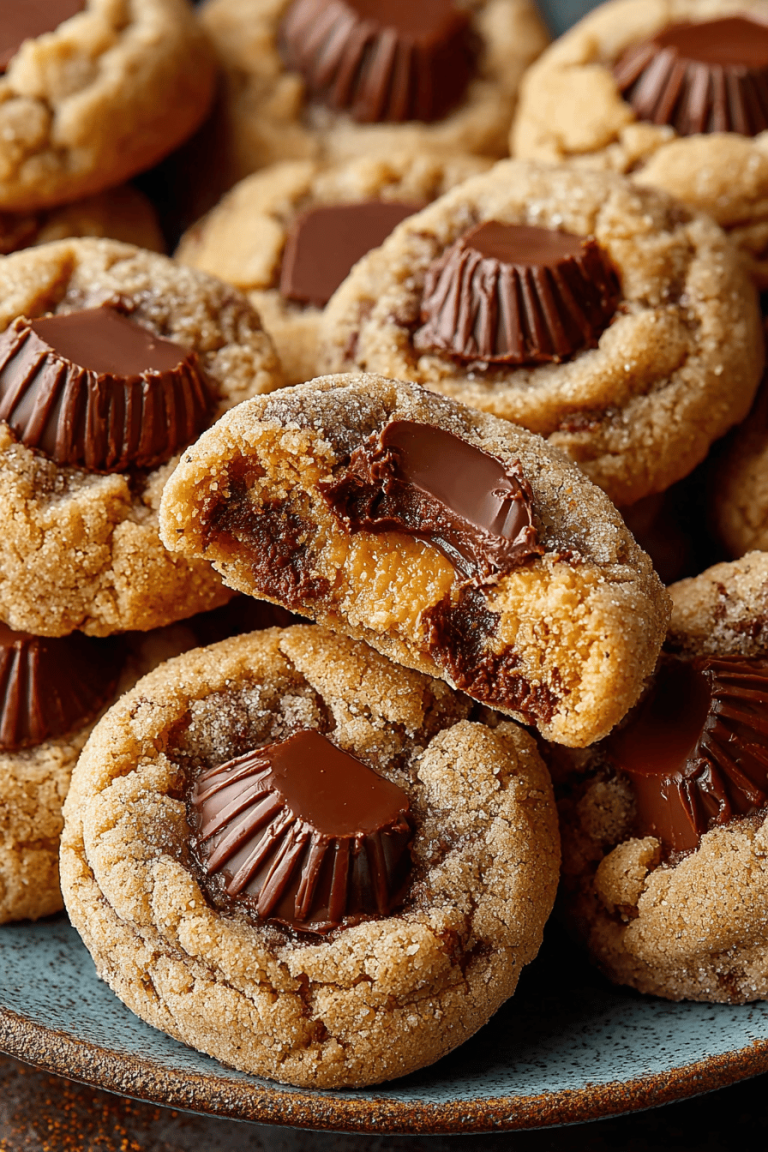 Delish Peanut Butter Cup Cookies