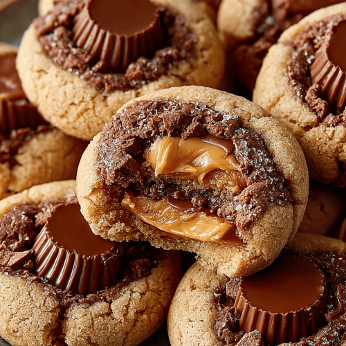 Delish Peanut Butter Cup Cookies