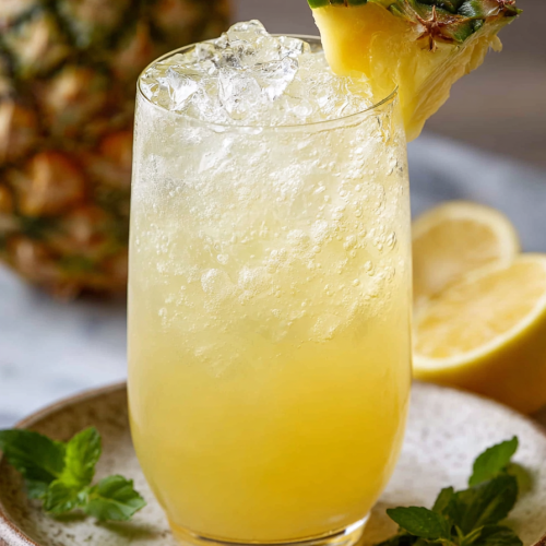 Delish Pineapple Bourbon Fizz