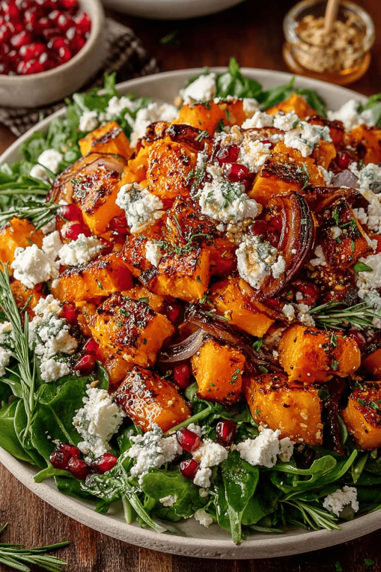 Delish Pumpkin and Feta Salad
