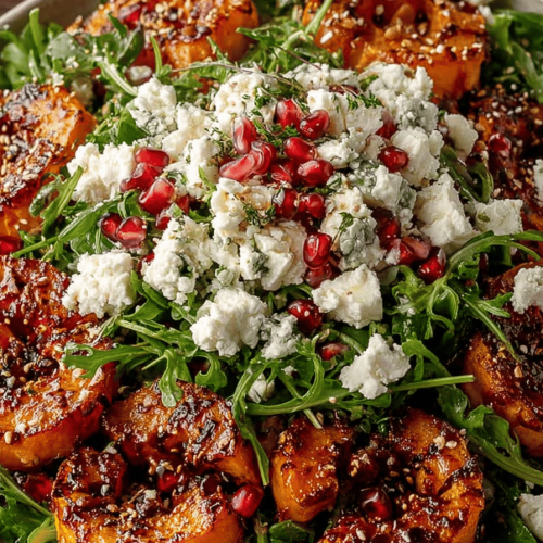 Delish Pumpkin and Feta Salad