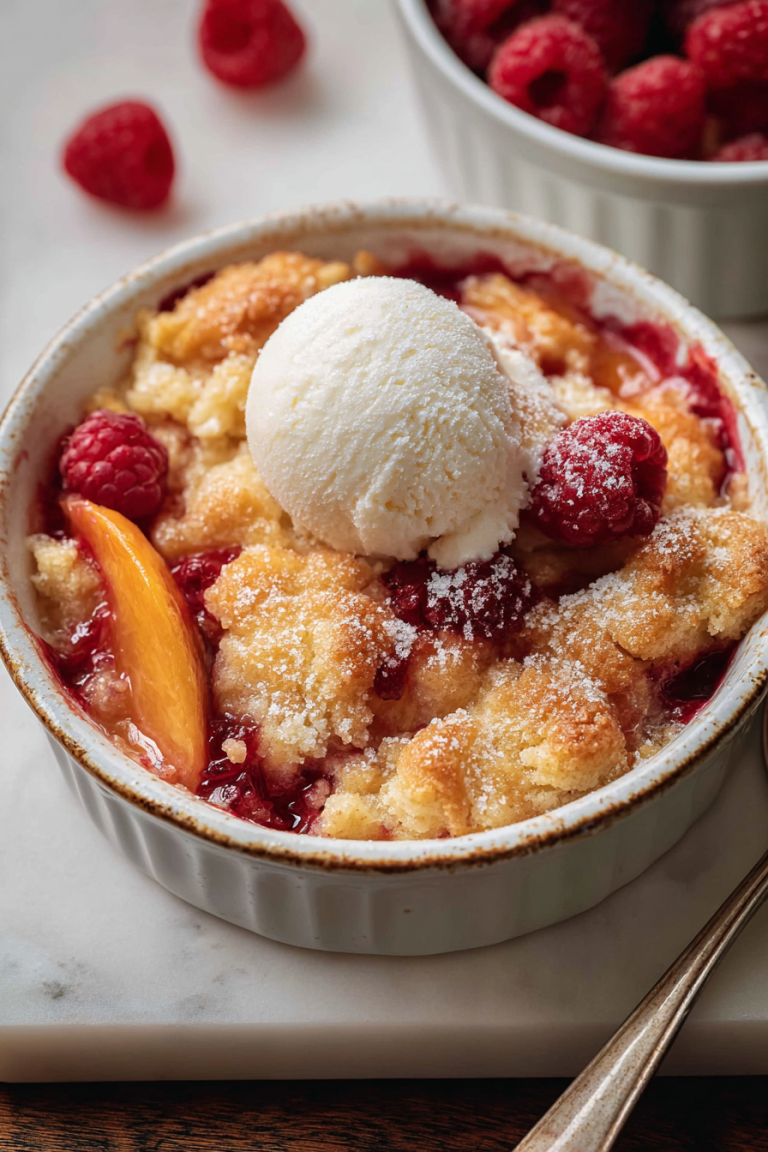 Delish Raspberry Peach Cobbler Recipes
