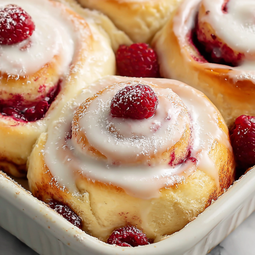Delish Raspberry Sweet Rolls Recipe