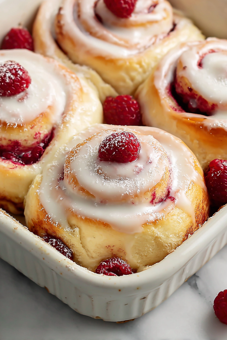 Delish Raspberry Sweet Rolls Recipe