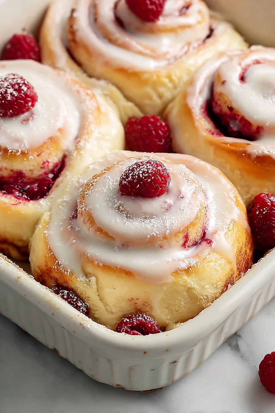 Delish Raspberry Sweet Rolls Recipe