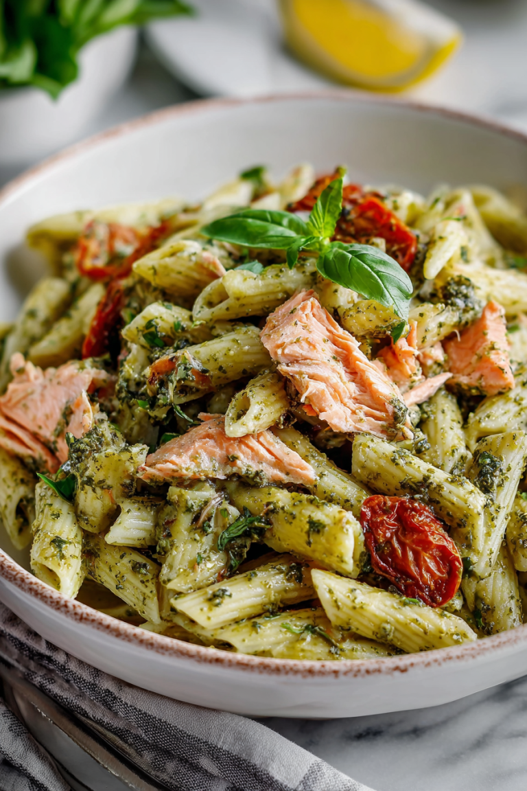 Delish Salmon Pesto Pasta Recipes
