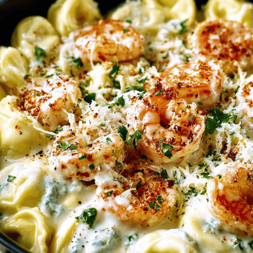 Delish Shrimp Tortellini Alfredo Recipes