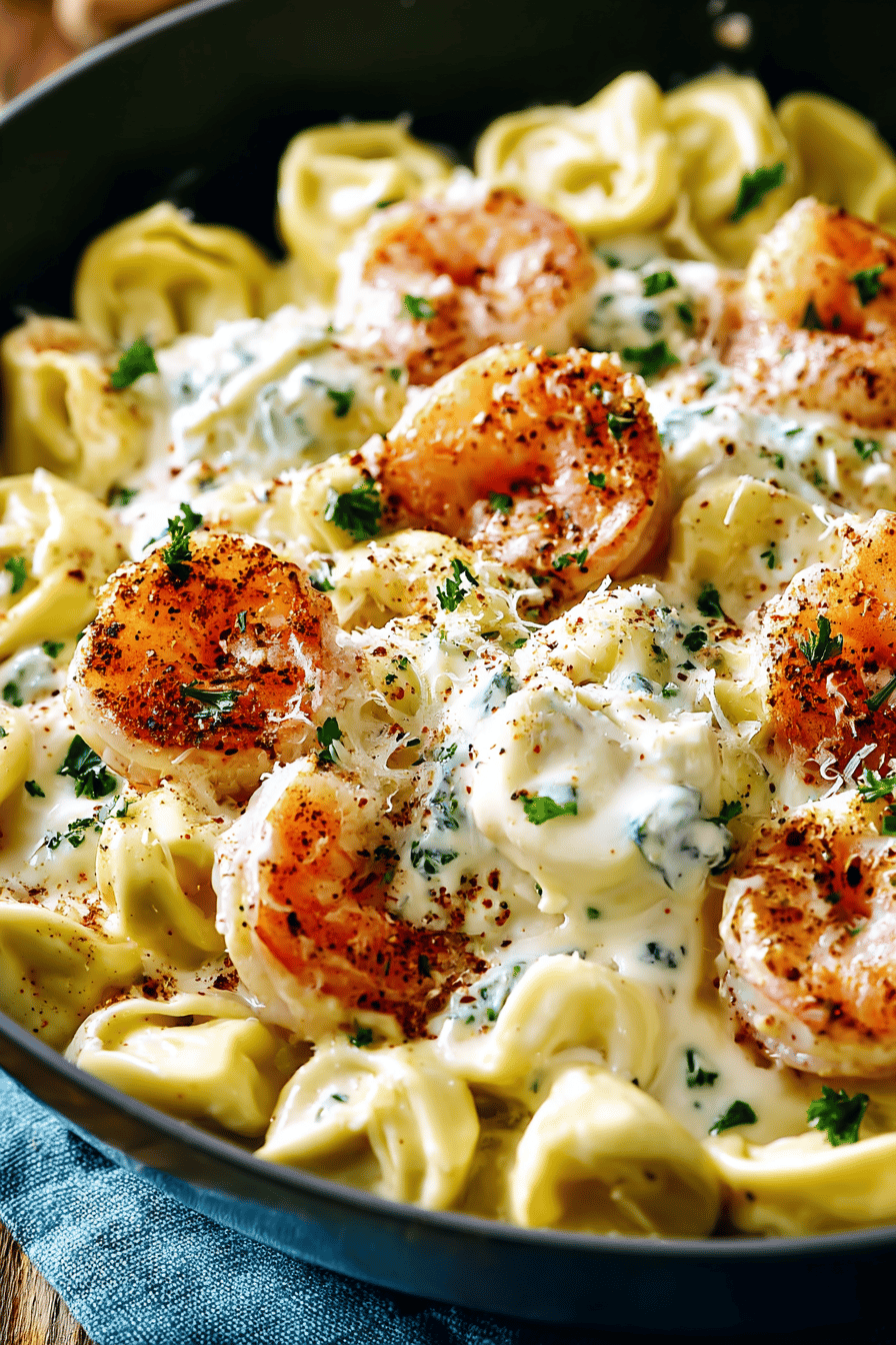 Delish Shrimp Tortellini Alfredo Recipes