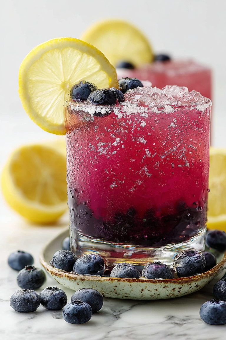 Delish Spiked Blueberry Lemonade