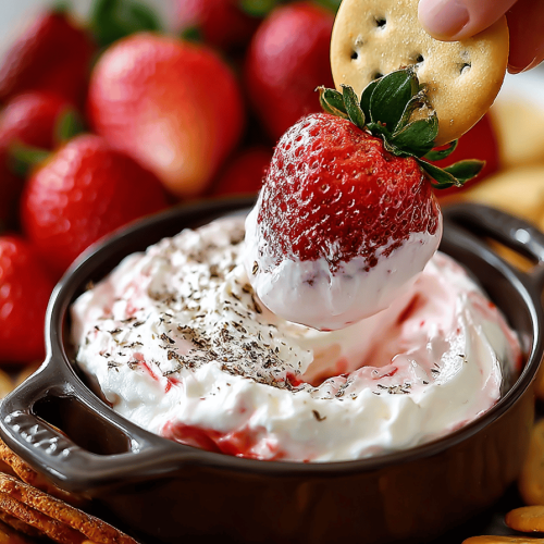 Delish Strawberry Cheesecake Dip