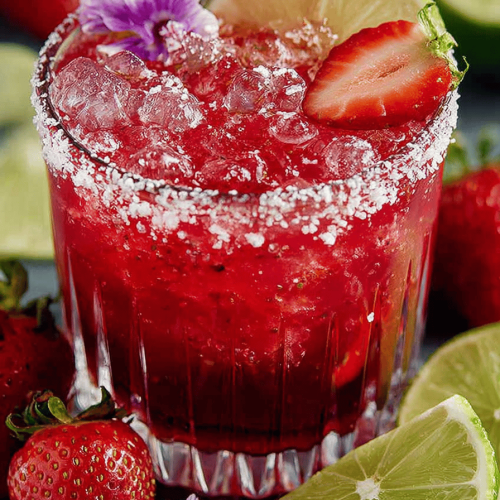 Delish Strawberry Hibiscus Margarita