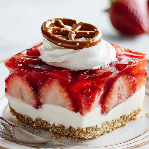 Delish Strawberry Pretzel Salad Recipes