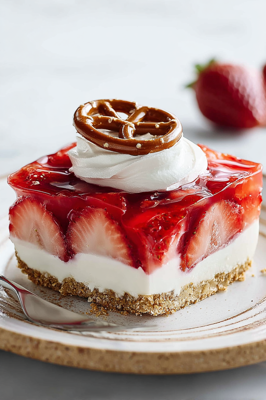 Delish Strawberry Pretzel Salad Recipes