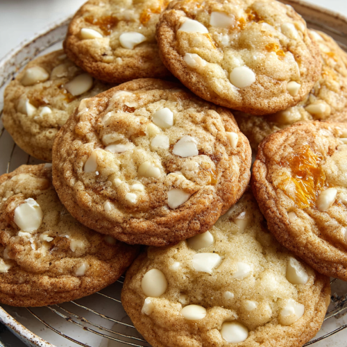 Delish White Chocolate Orange Cookies