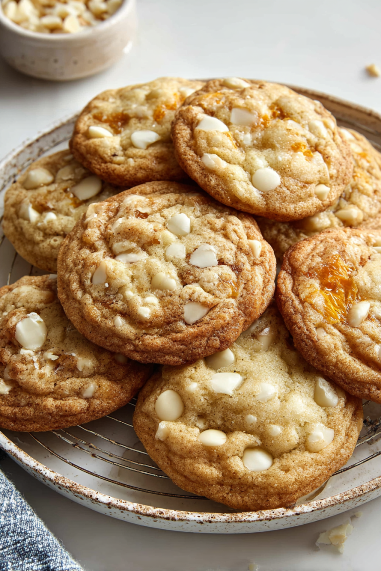 Delish White Chocolate Orange Cookies