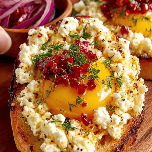 Easy Baked Feta Eggs Recipe
